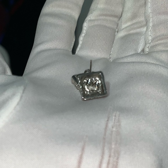 BRAND NEW SILVER DIAMOND EARRINGS‼️ - Picture 13 of 13